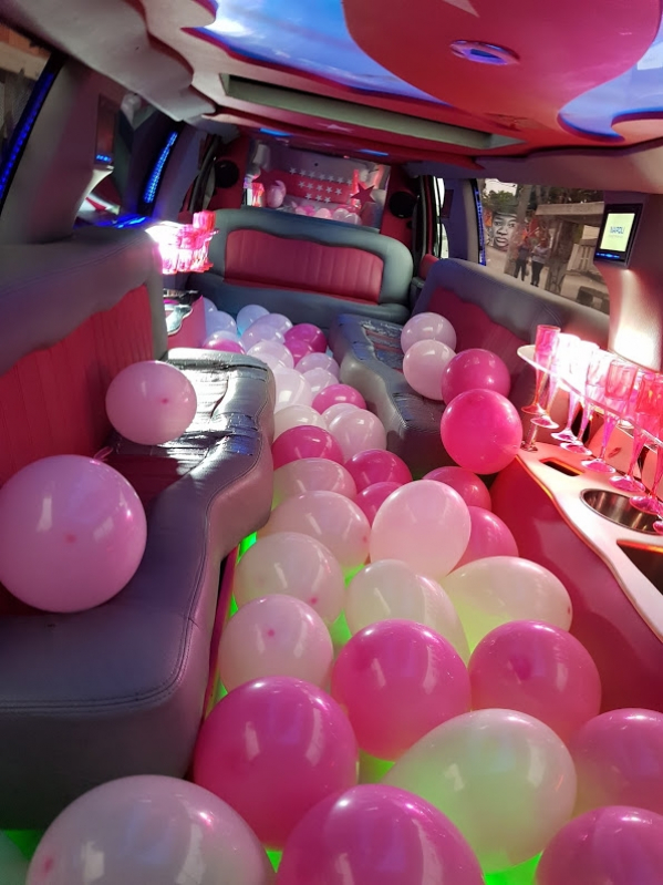 Locação de Limousine de Aniversário Rosa Preço Água Branca - Locação de Limousine de Aniversário Infantil