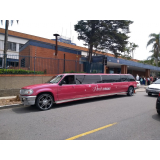 aluguel de limousine de aniversário rosa preço Mongaguá