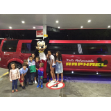 aluguel de limousine para festa infantil com personagem Bairro do Limão