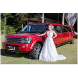 contratar limousine luxo branca para casamento Bauru