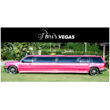 empresa de aluguel de limousine rosa para aniversário ABCD
