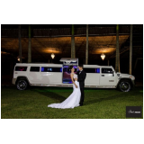 limousine de luxo branca para noivas preço Vila Mazzei